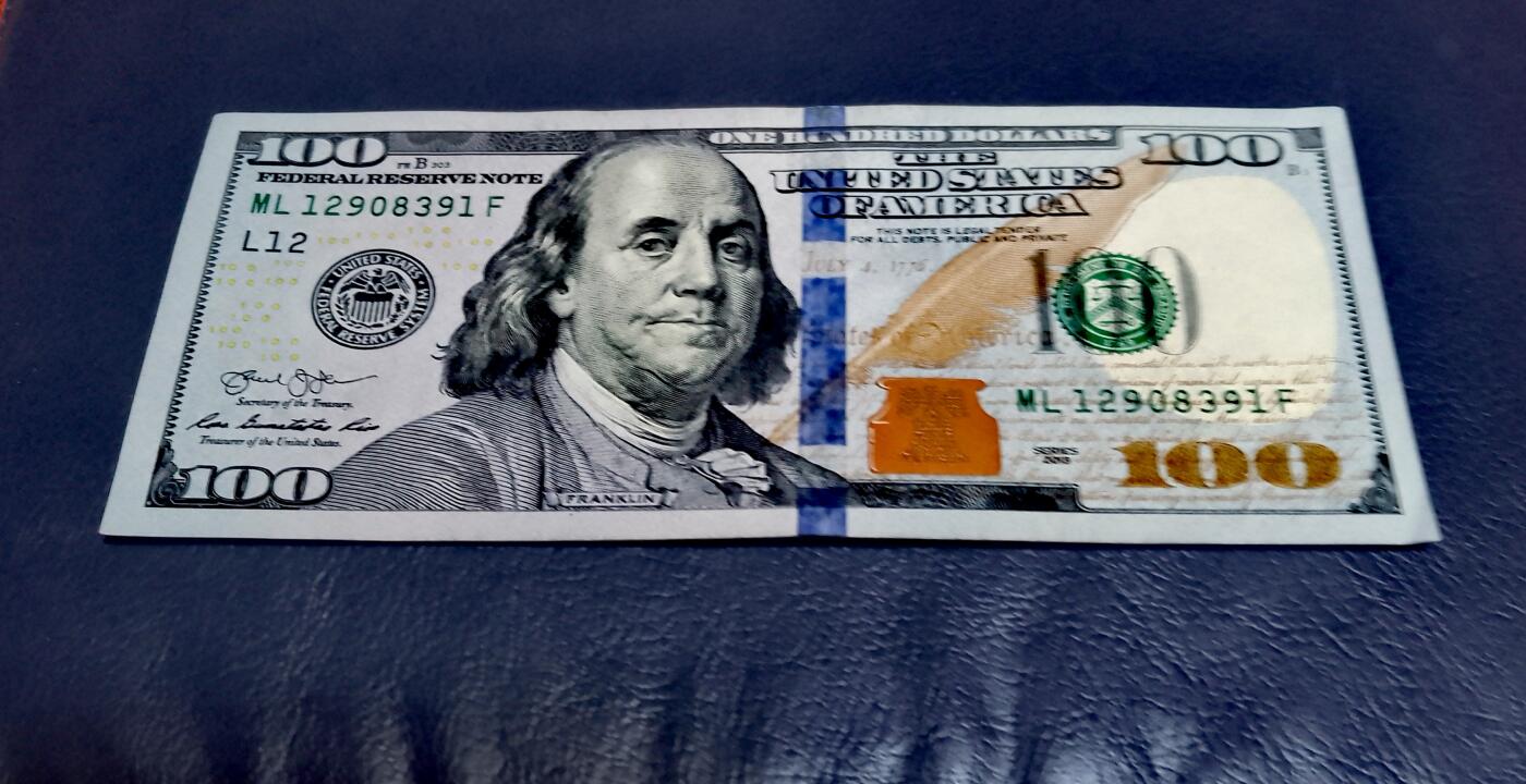 近全新美国2013年100美元靓品纸币