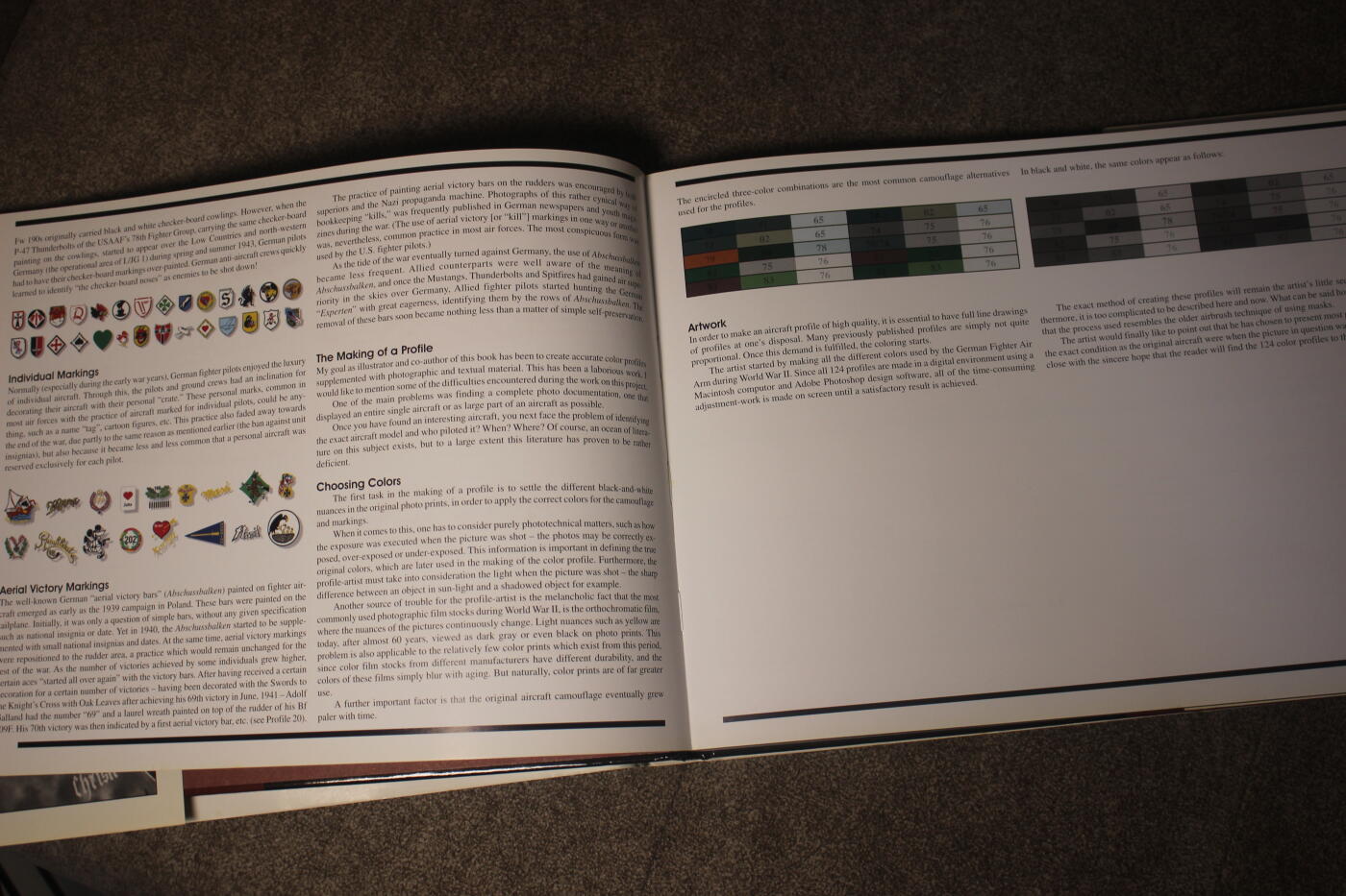2026.4.2德系小拍卖 LUFTWAFFE FIGHTER AIRCRAFT IN PROFILE 德三战机涂装，英文版，约140页，内容涵盖Bf109、Fw190等主力机型彩绘涂装和王牌飞行员历史资料，适合军模涂装参考、历史学习收藏。  保存很好，内页干净，无缺损。