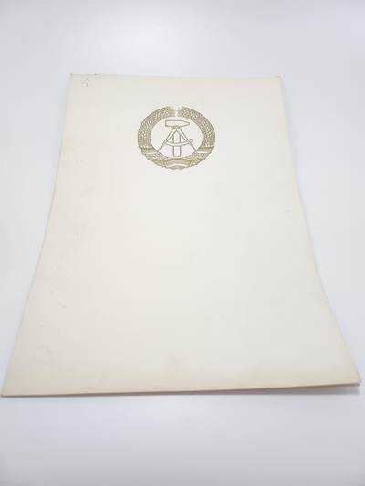 南水社第4次拍卖  - 东德DDR青年技术与自然科学家地区竞赛荣誉集体证书 1970年颁发