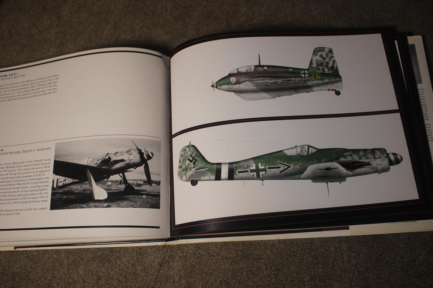 2026.4.2德系小拍卖 LUFTWAFFE FIGHTER AIRCRAFT IN PROFILE 德三战机涂装，英文版，约140页，内容涵盖Bf109、Fw190等主力机型彩绘涂装和王牌飞行员历史资料，适合军模涂装参考、历史学习收藏。  保存很好，内页干净，无缺损。