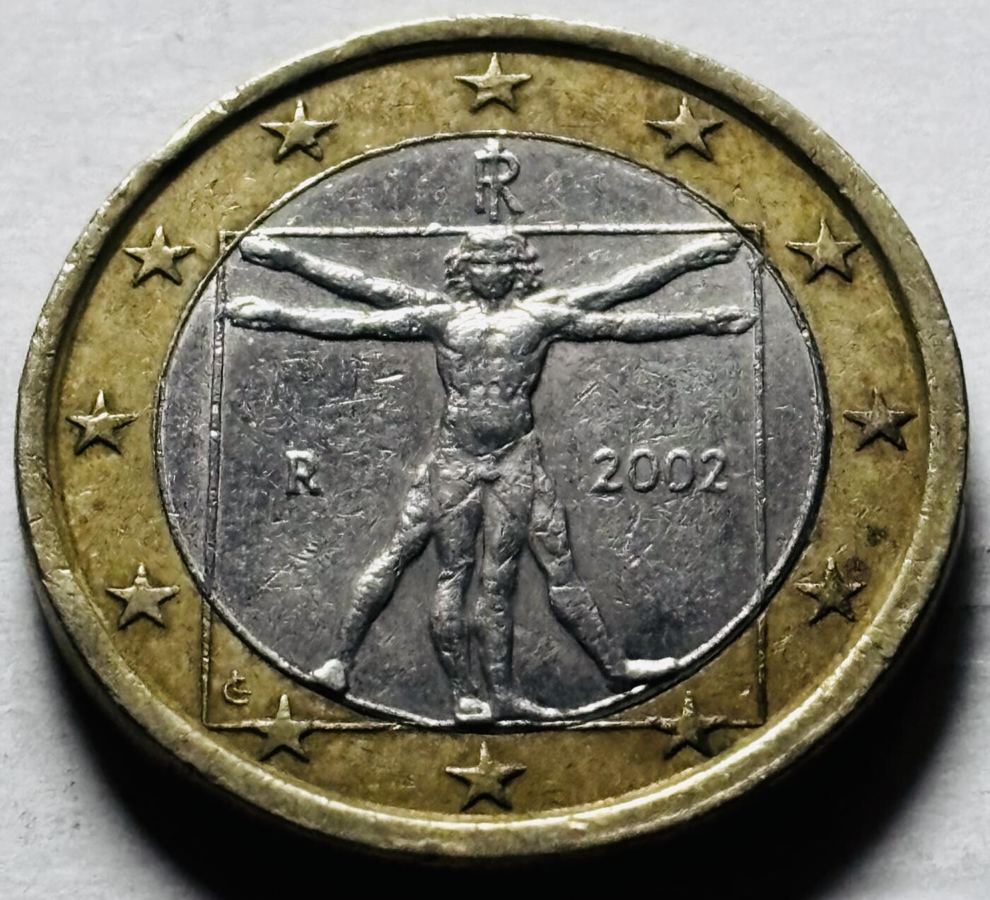 文馨钱币收藏第 298 场，长期接代拍业务 2002 年意大利 1 欧元