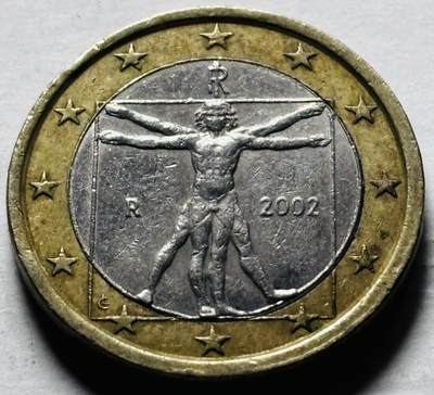 文馨钱币收藏第 298 场，长期接代拍业务 - 2002 年意大利 1 欧元