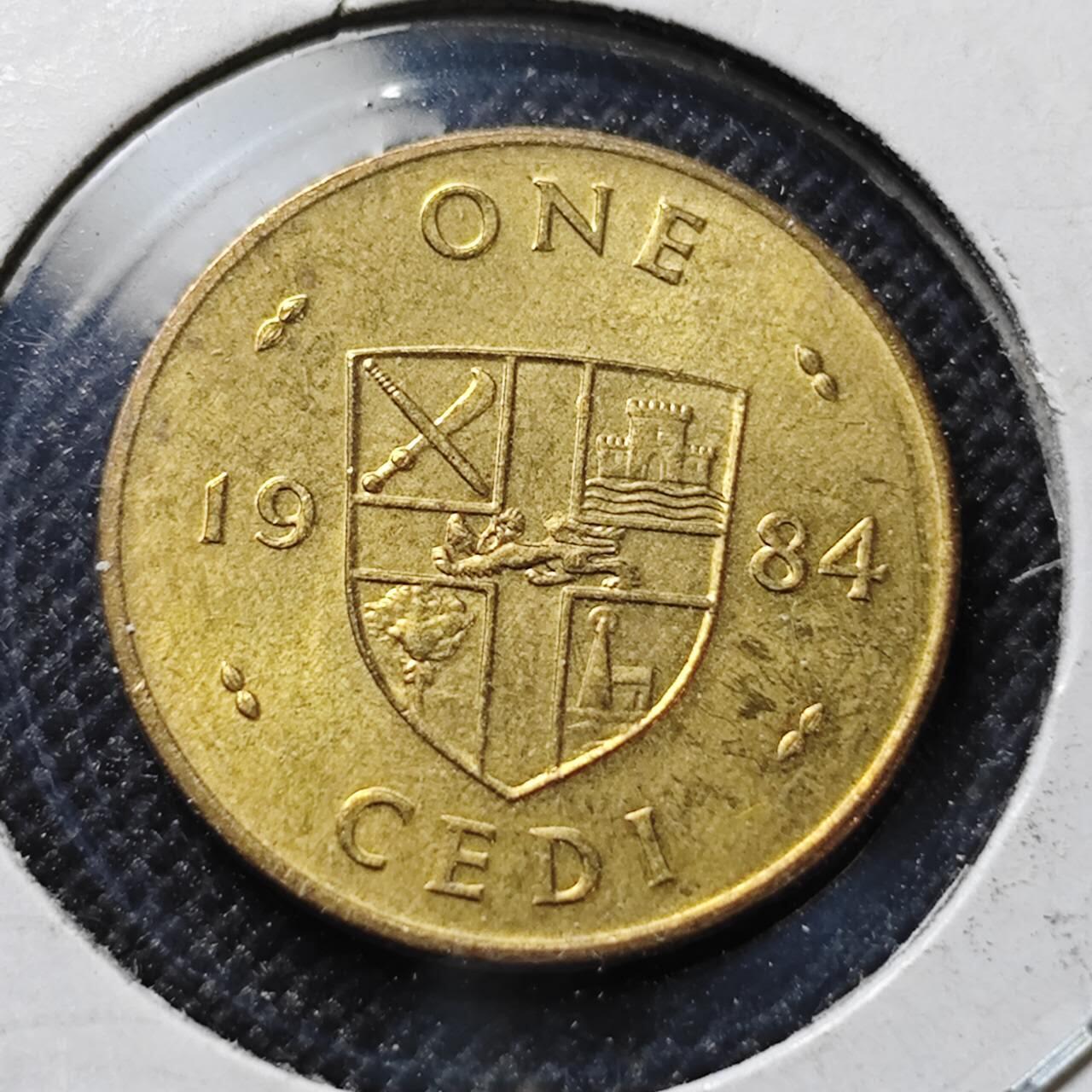 KK钱币收藏小铺  第410期 2月预留时间 周末发货  加纳1塞地