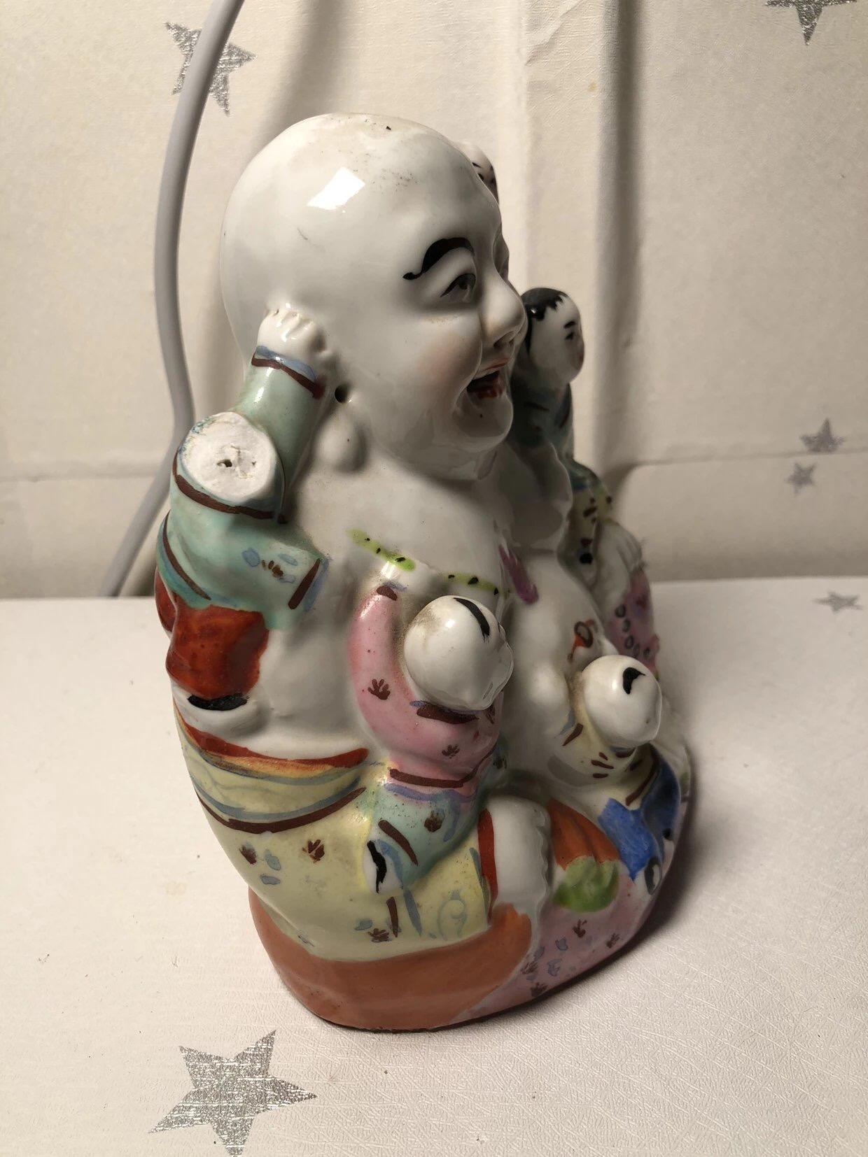 杂项钱币 五子登科弥勒佛摆件