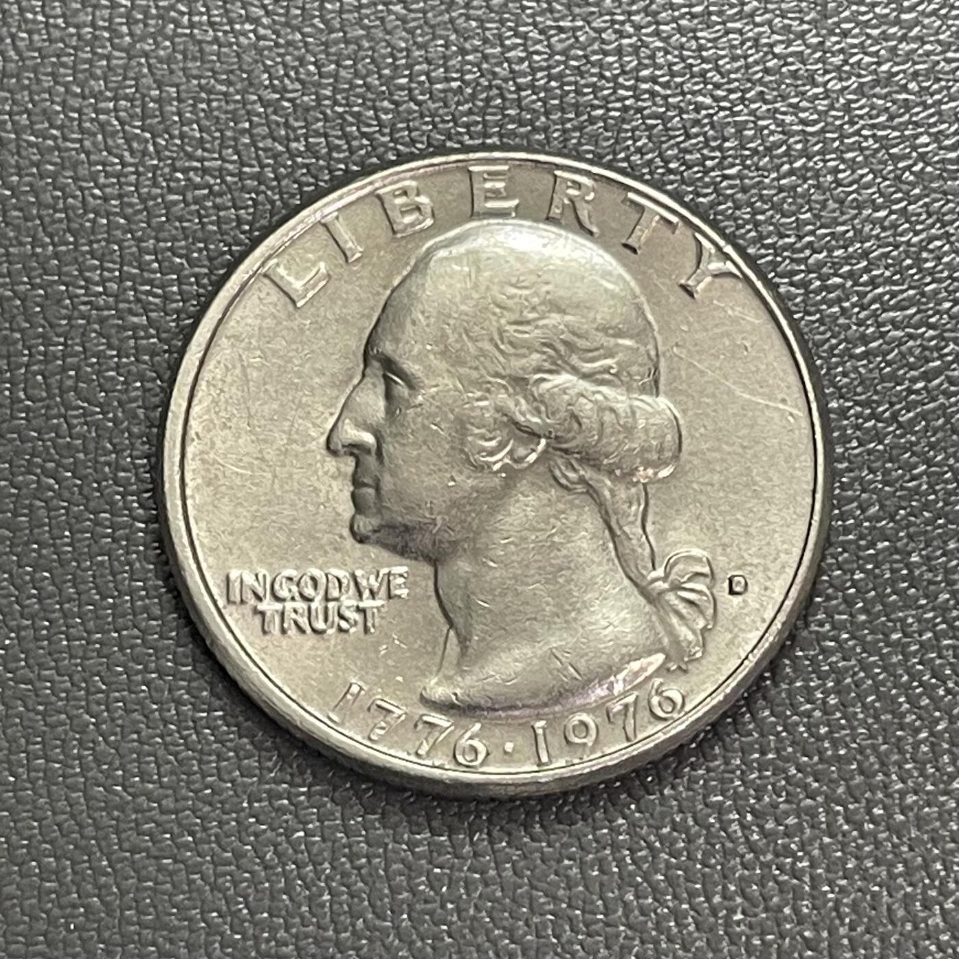 回流0328 美国1976年25美分 独立200周年纪念币