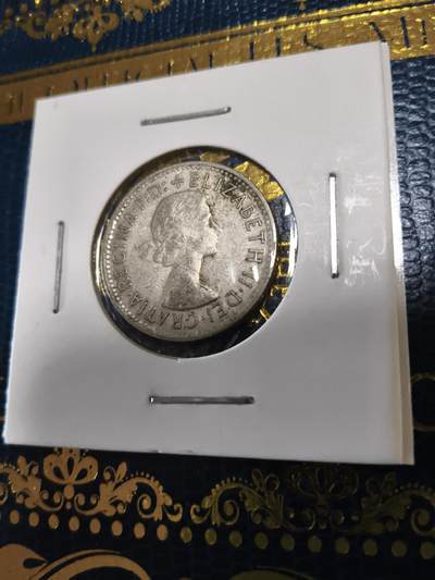 长老汇马年精选第十三场拍卖 - 1957澳大利亚乔治六世绵羊1先令银币，5.65克500银