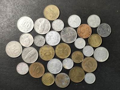 嘉禾收藏    【第499期】            无佣金、可寄存、满30元包邮 - 【包邮】①多国硬币一组30枚