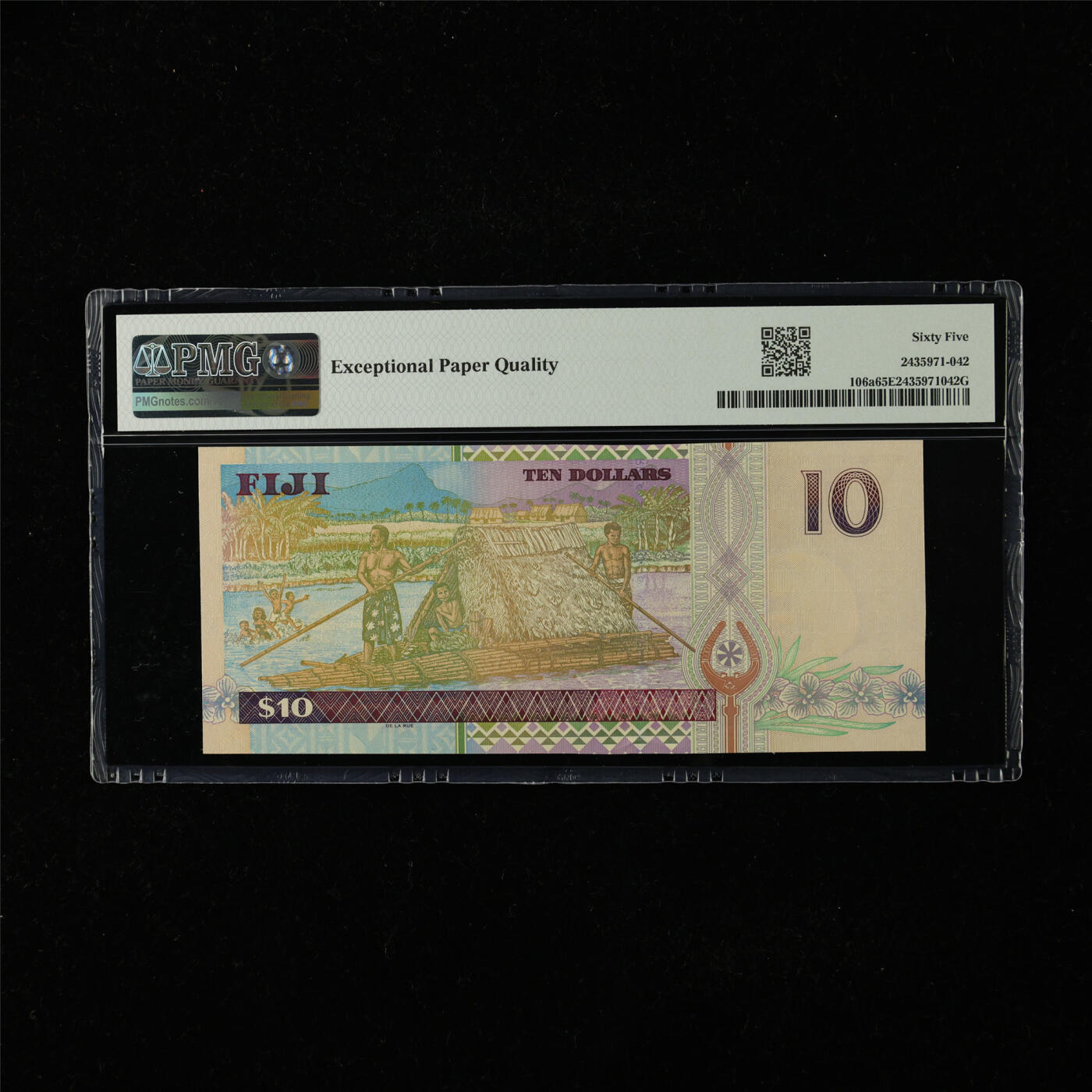 【亘邦集藏】第224期拍卖 2002年 斐济10元 PMG 65EPQ BG082968