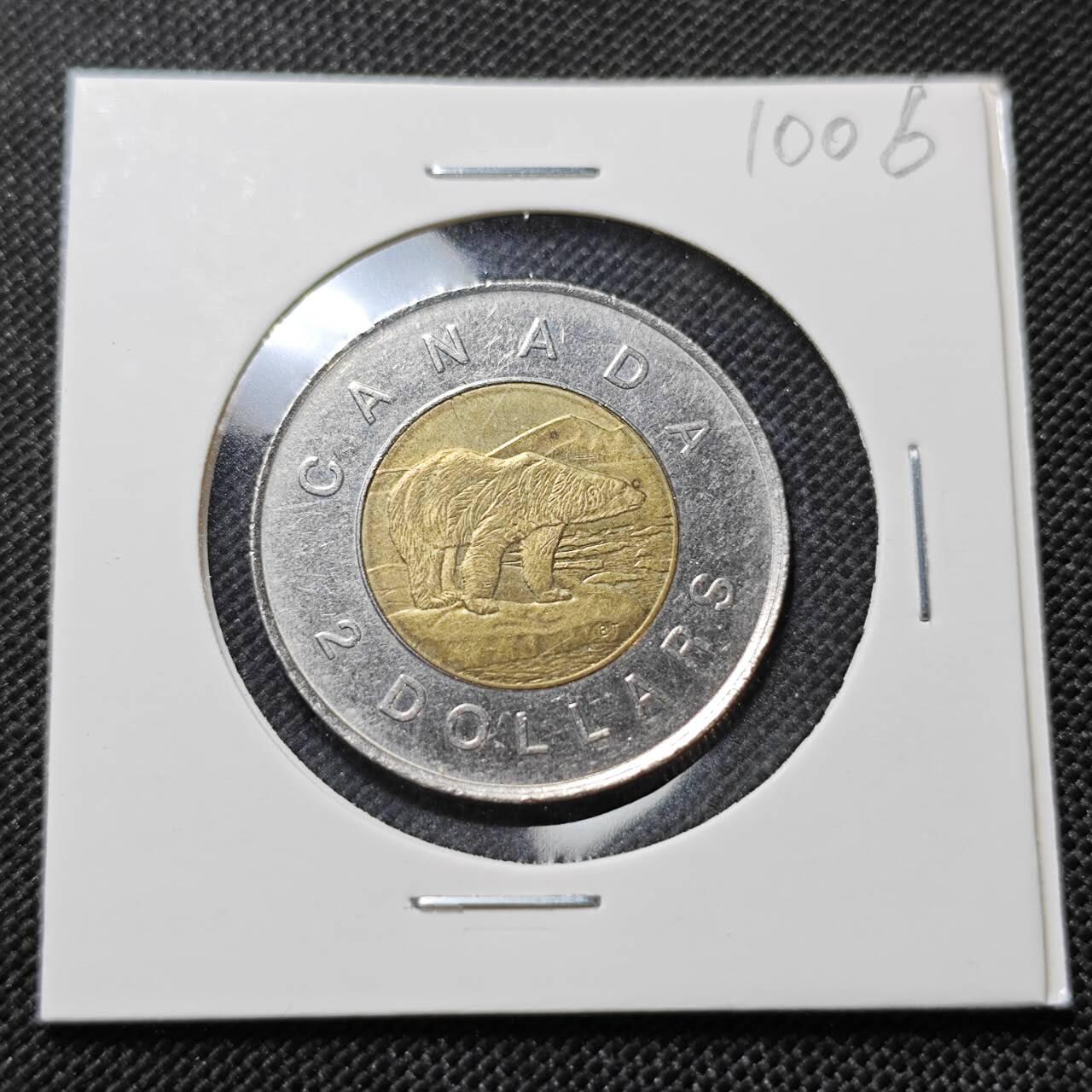 KK钱币收藏小铺  第410期 2月预留时间 周末发货  加拿大2元