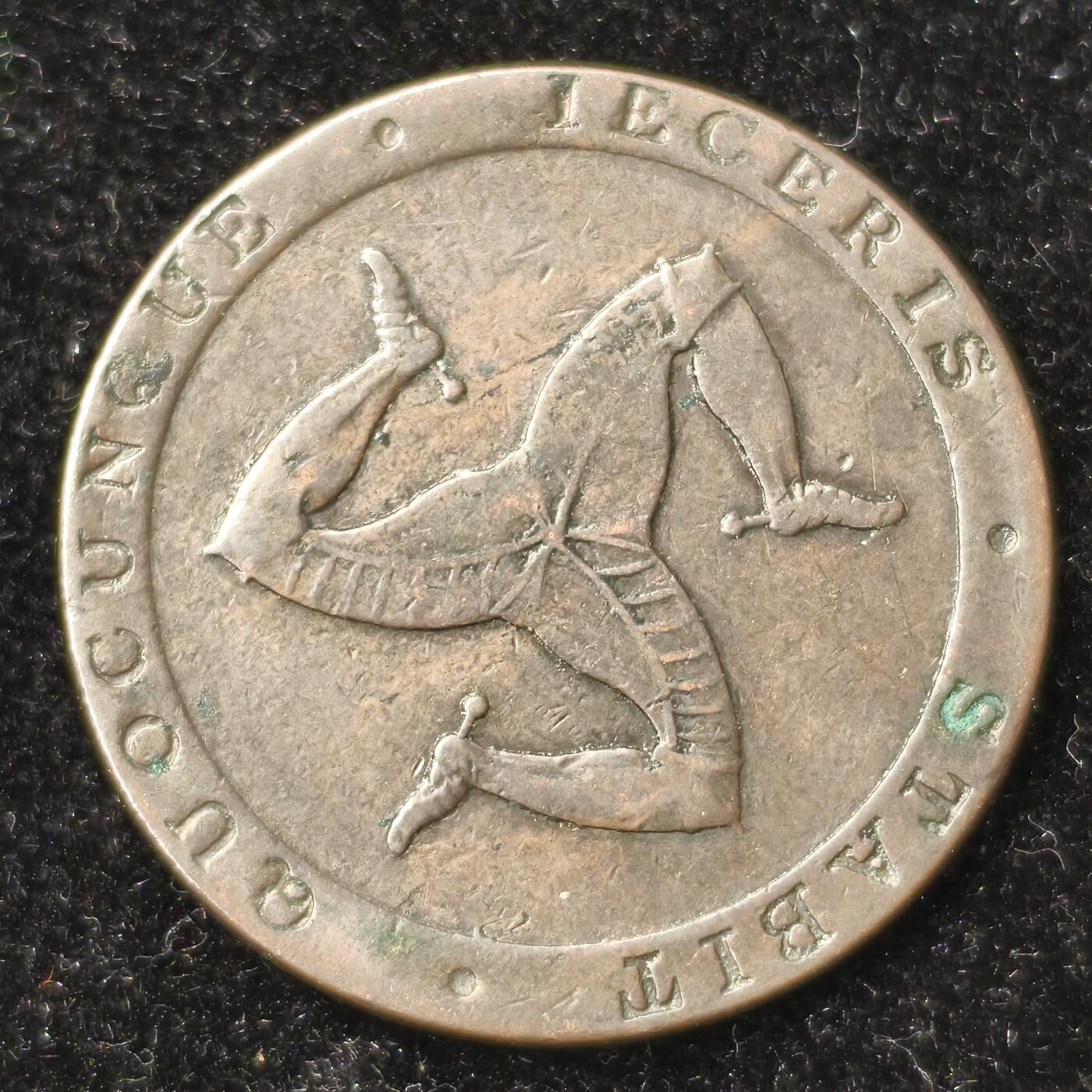 Krab外币市集Vol.28 英国马恩岛1831年1/2便士