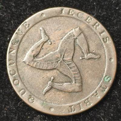 Krab外币市集Vol.28 - 英国马恩岛1831年1/2便士