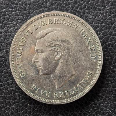 道一币馆币章第一百七十二场 - 英国1951年乔治六世马剑1克朗纪念币