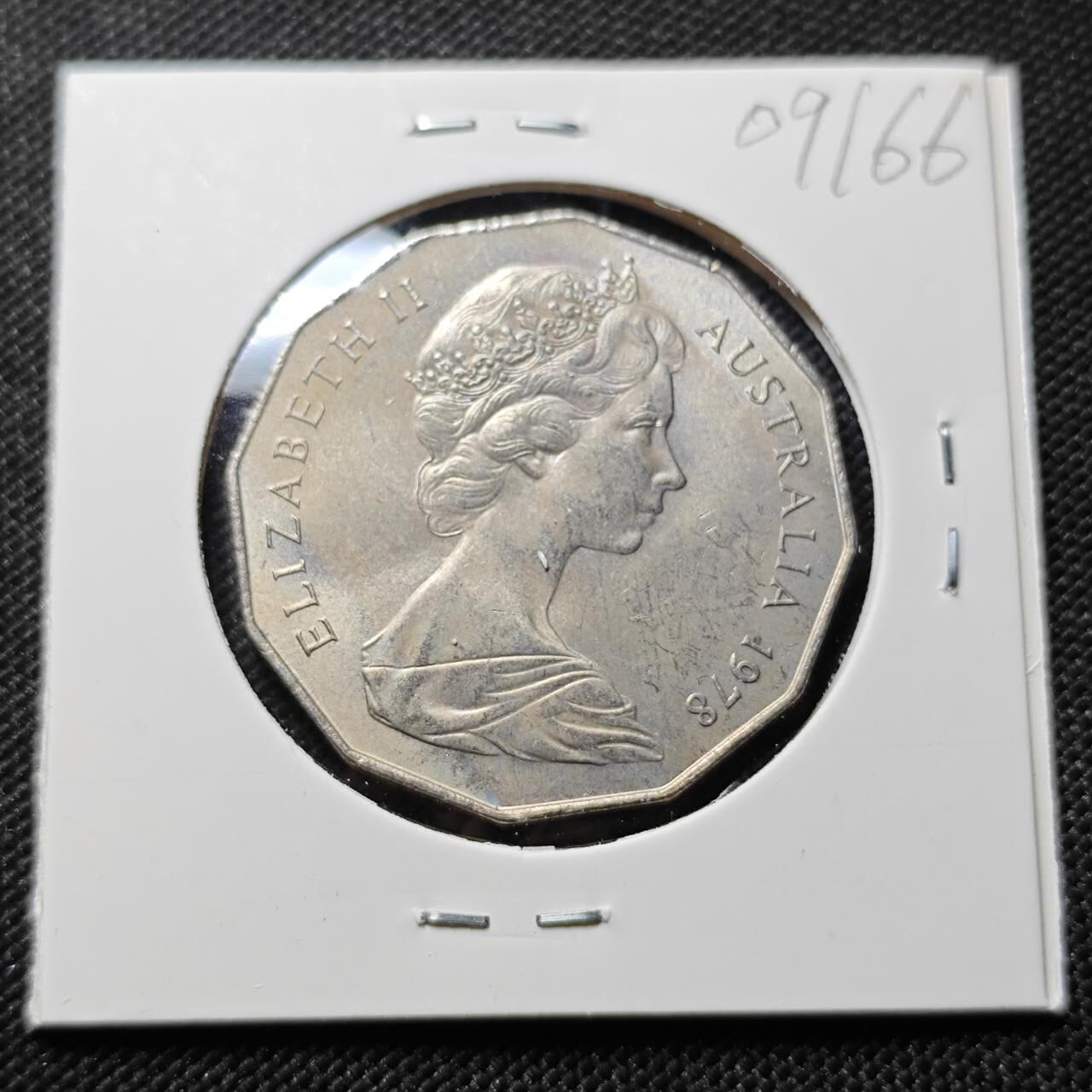 KK钱币收藏小铺  第409期 2月预留时间 周末发货  1978澳大利亚50分