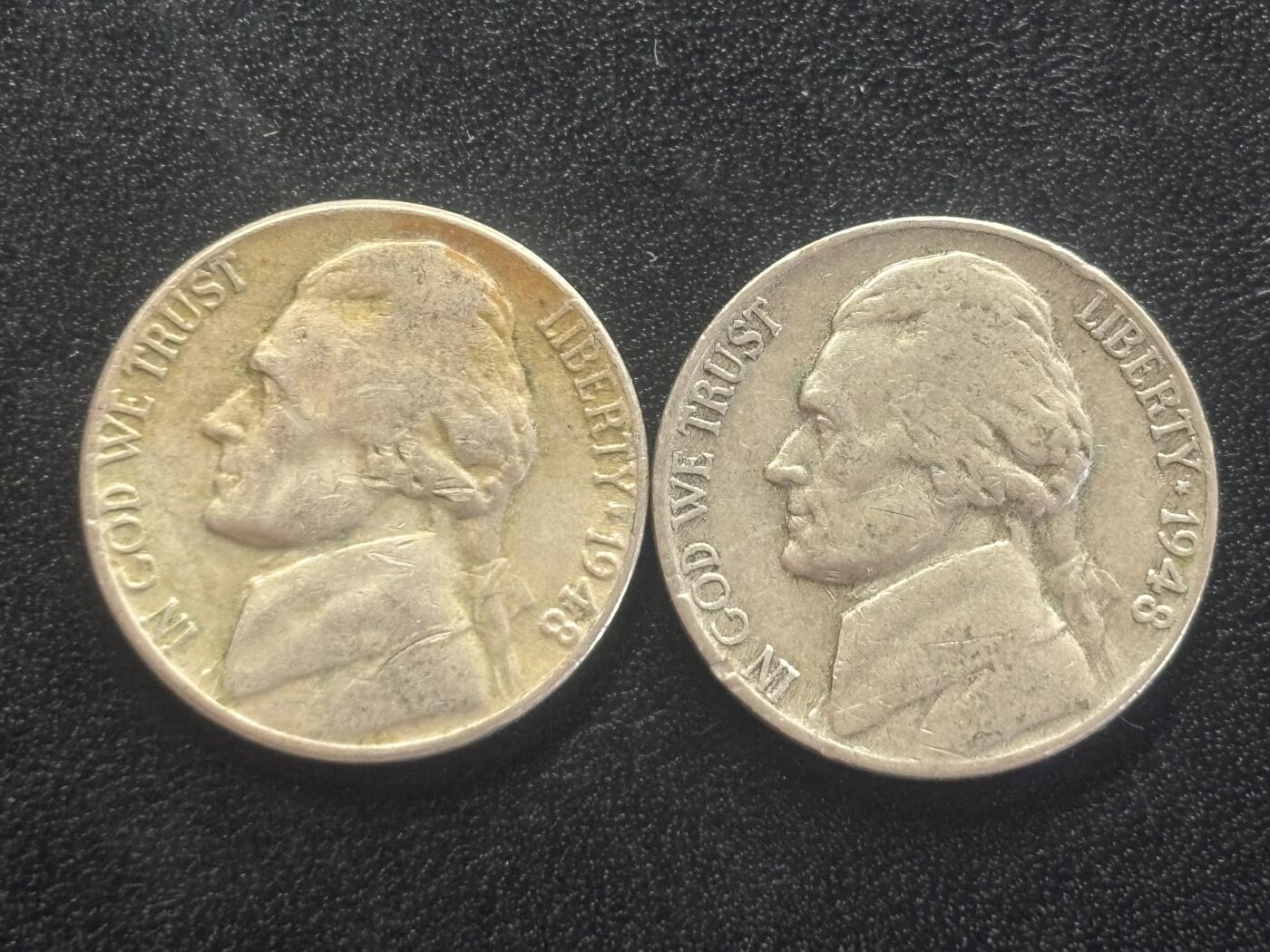 邮泉阁邮票限时拍卖第四十四场 （邮票在国外，请付邮费6元） 美国1948年5分2枚