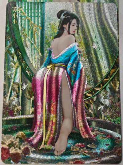 龙虎卡牌-八零场，奇点炸场！！（满200元包邮，无佣金，每周六结拍，欢迎送拍） - 粗闪2张 燎原焱卡  十大名J  灰与 - 苏小小 二渐变 (第二张渐变清凉版) 