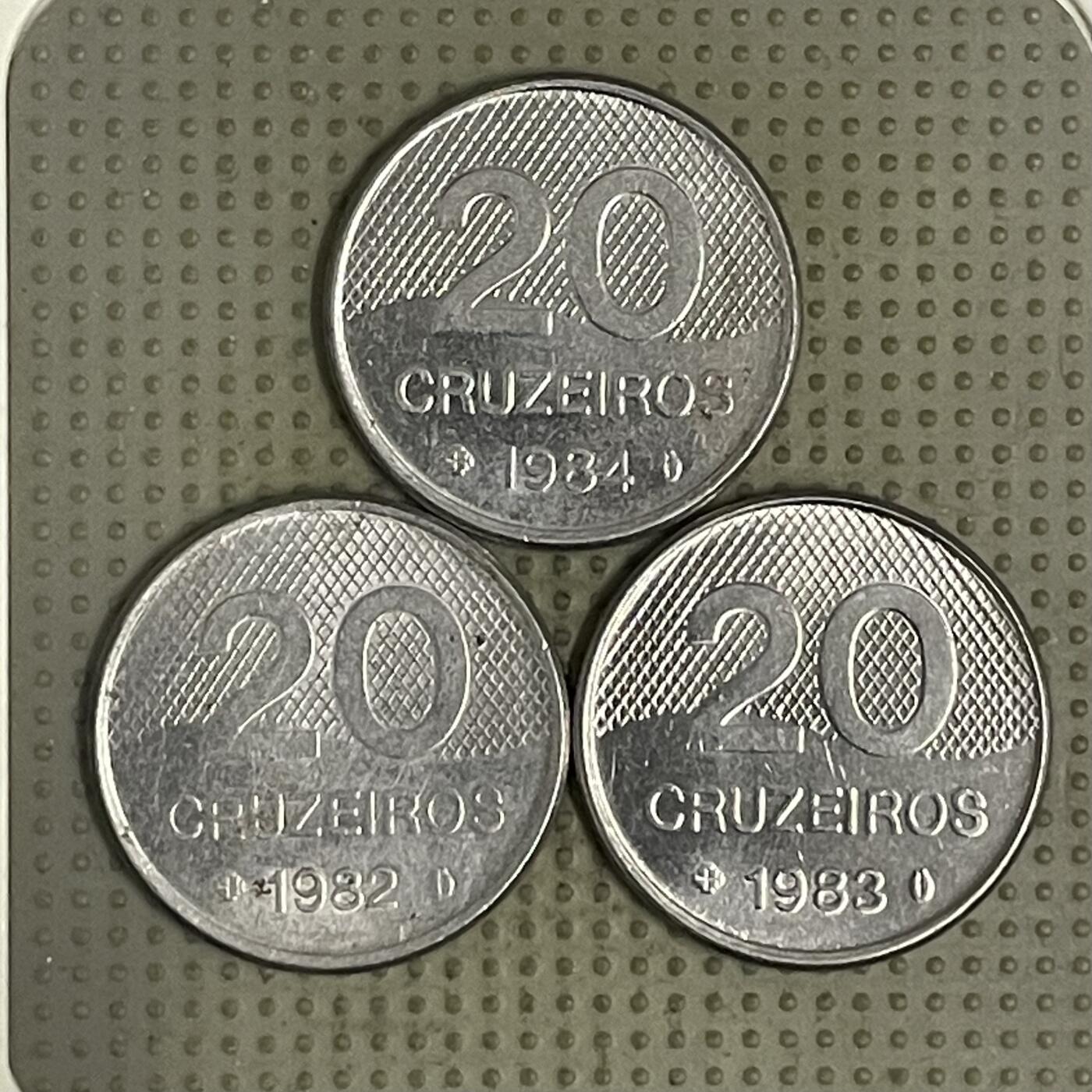 2026年第39场各国散币拍卖（总第189场） 巴西20克鲁泽3枚