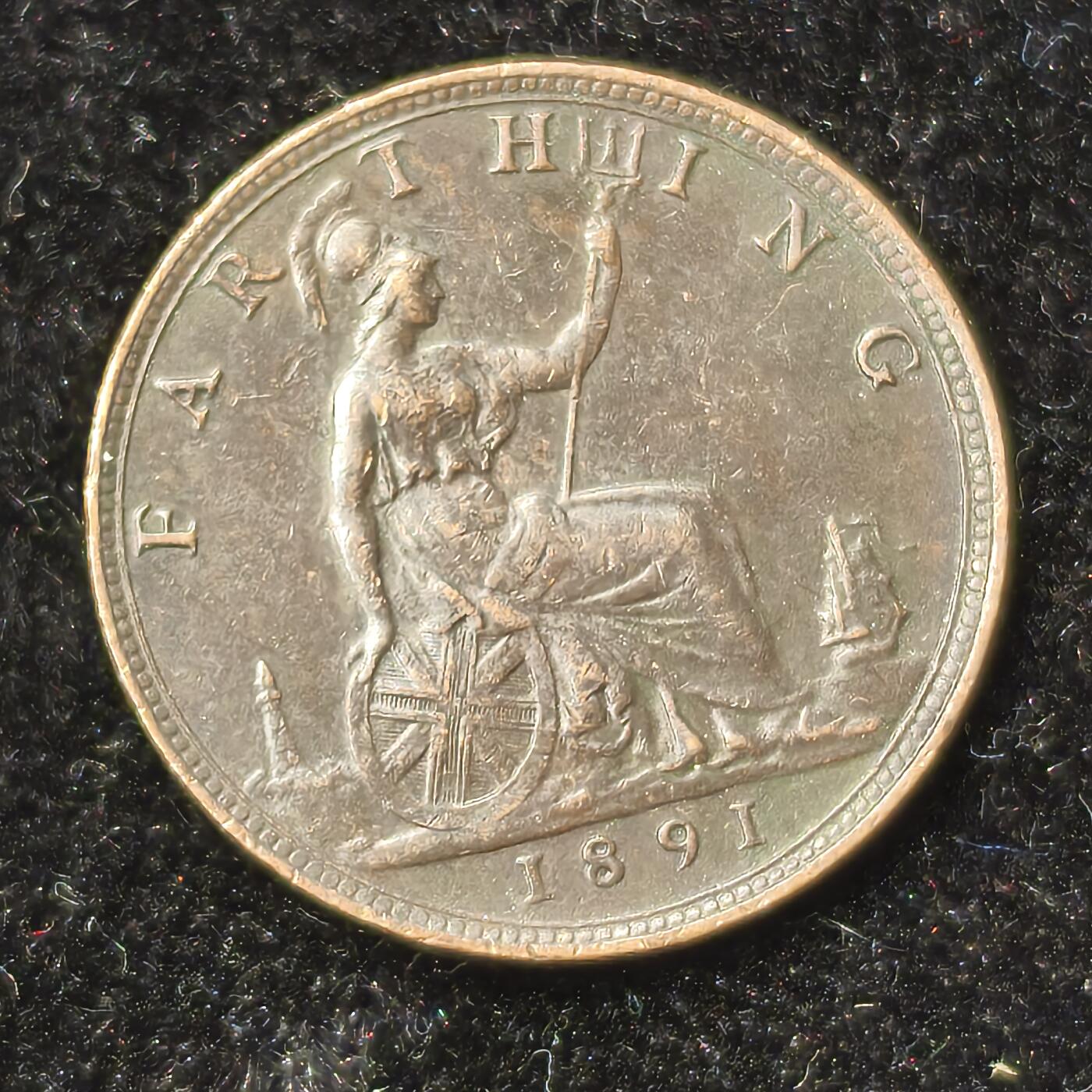 Krab外币市集Vol.28 英国1891年维多利亚法新