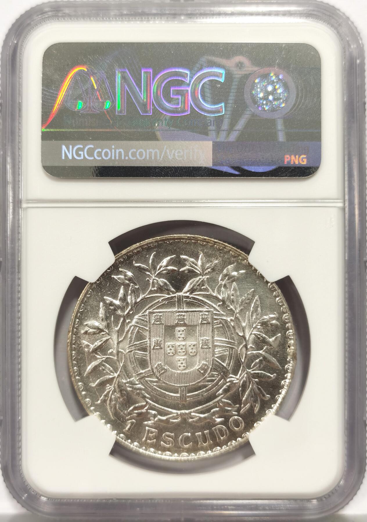 博洋堂“芳菲春韵”3月精品大拍专场暨第166期（全场包邮） NGC UNCD 葡萄牙1916年1埃斯库多银币 转光非常好 NGC抽风严评了 实物状态完全有62以上