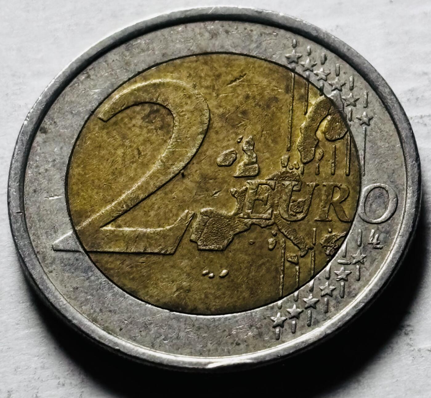 文馨钱币收藏第 298 场，长期接代拍业务 2004 年芬兰 2 欧元，第一版