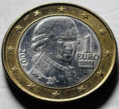 文馨钱币收藏第 298 场，长期接代拍业务 - 2002 年奥地利 1 欧元