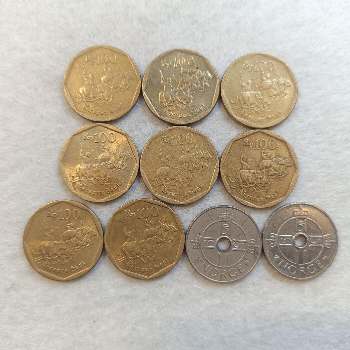 君烨收藏 0元起拍 散币场 每天一场 可留存 第23场 周日发货 25印度尼西亚挪威一组