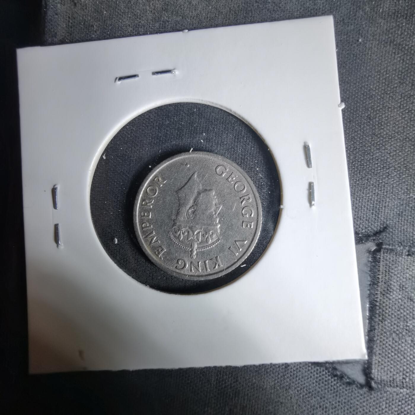 沼泽如烟--第1035场 英属印度1946年四分之一卢比