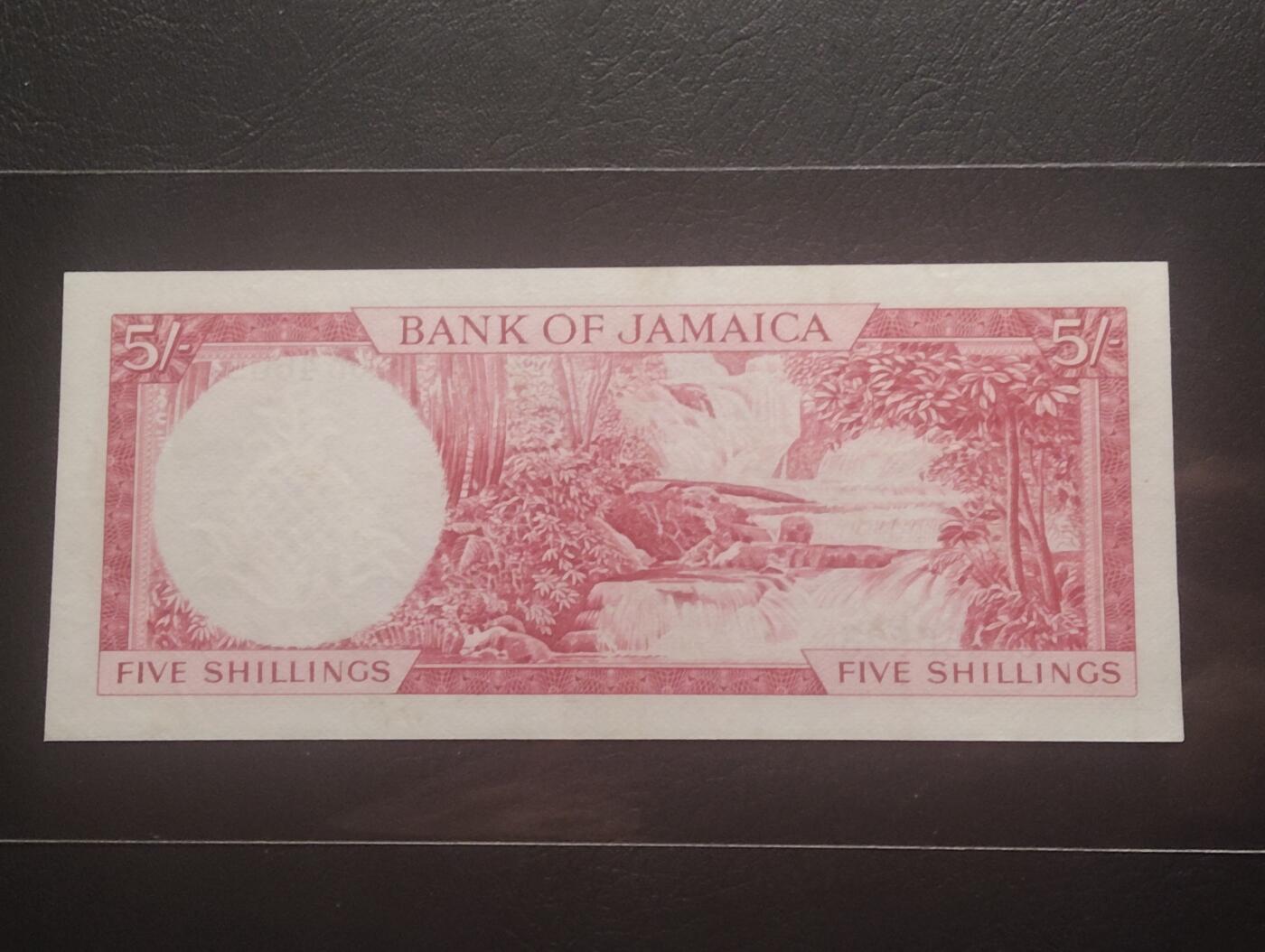 2026三月第四期，总221期 牙买加1960版5先令AUNC，小皇冠女王和山涧小溪