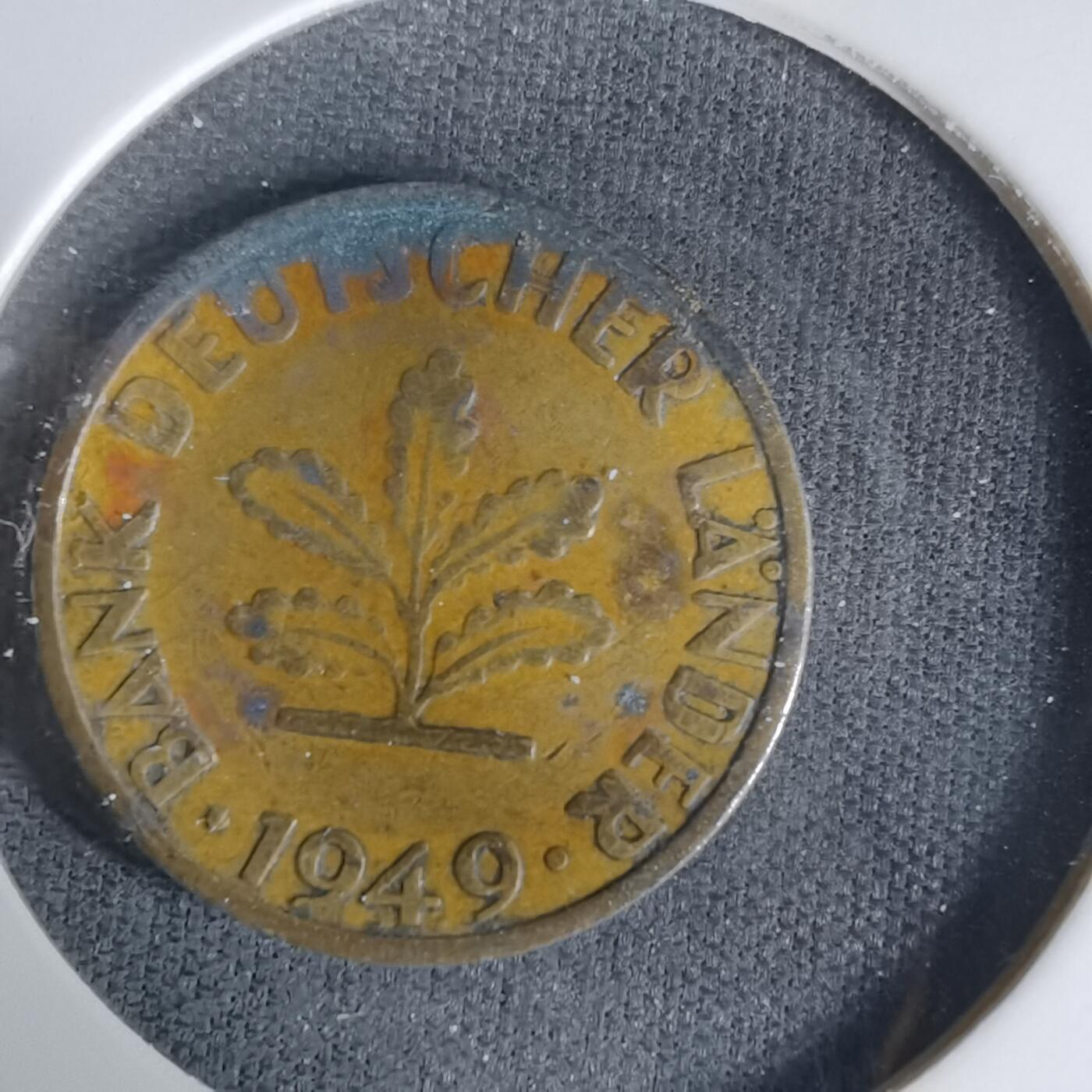 沼泽如烟--第1035场 德国1949年5芬尼银行版