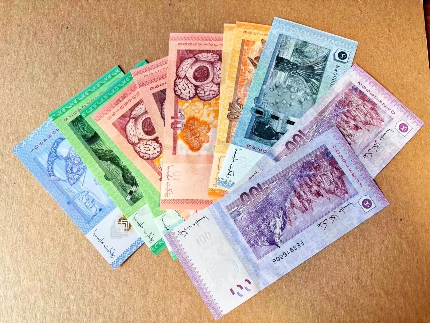 【Blue Auction】世界纸币精拍第801期——18级TOP拍卖/信誉/品质/专业/高效💫 【一组13张 含无47】马来西亚1-100林吉特 全新UNC