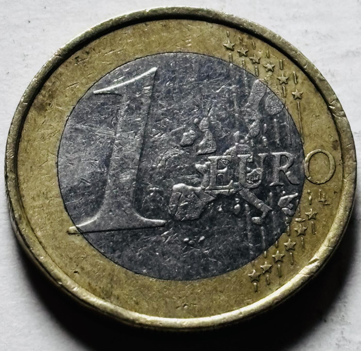 文馨钱币收藏第 298 场，长期接代拍业务 2002 年德国 1 欧元 第一版首发 G 版