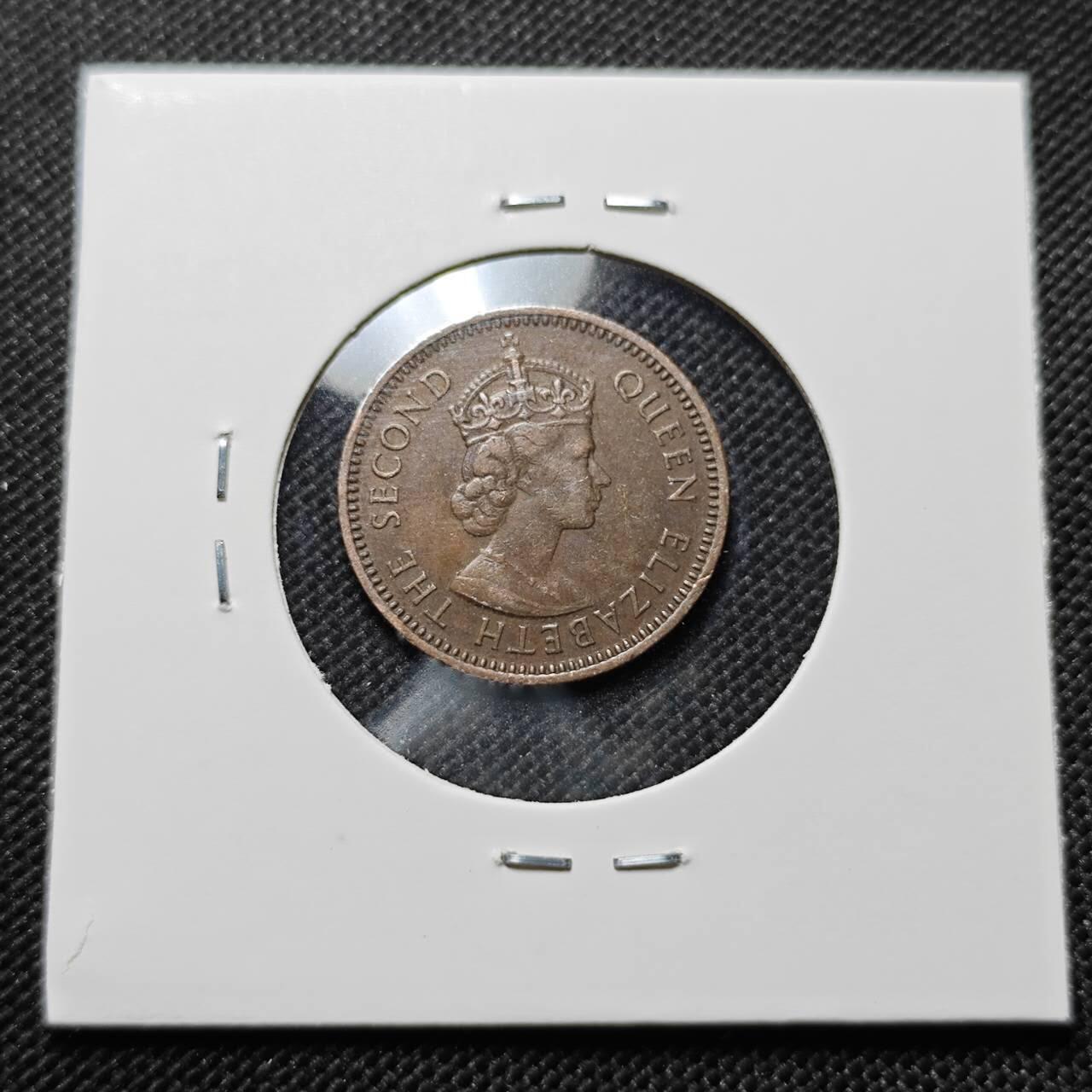 KK钱币收藏小铺  第409期 2月预留时间 周末发货  英属塞浦路斯3米尔铜币