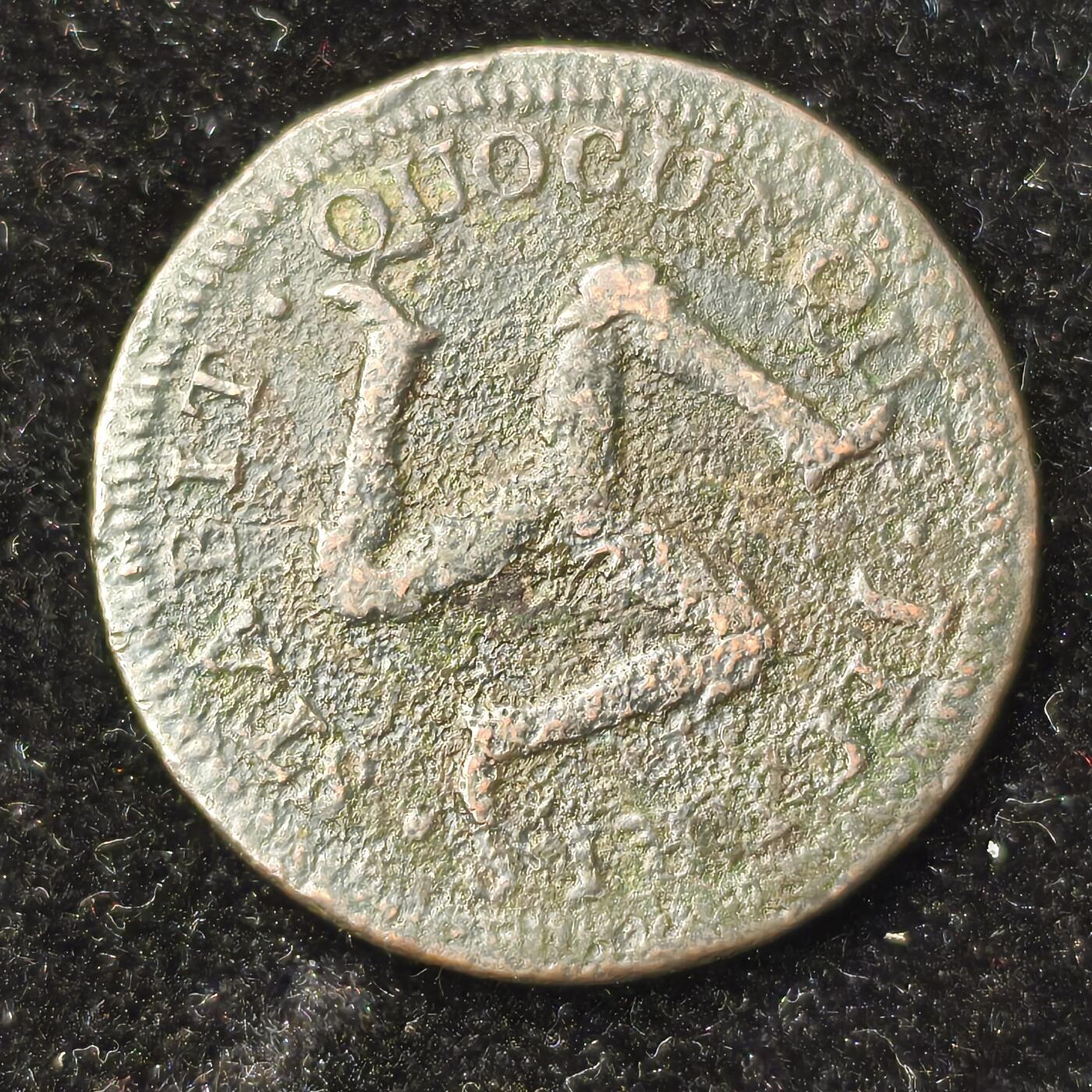 Krab外币市集Vol.28 英国马恩岛1758年1/4便士