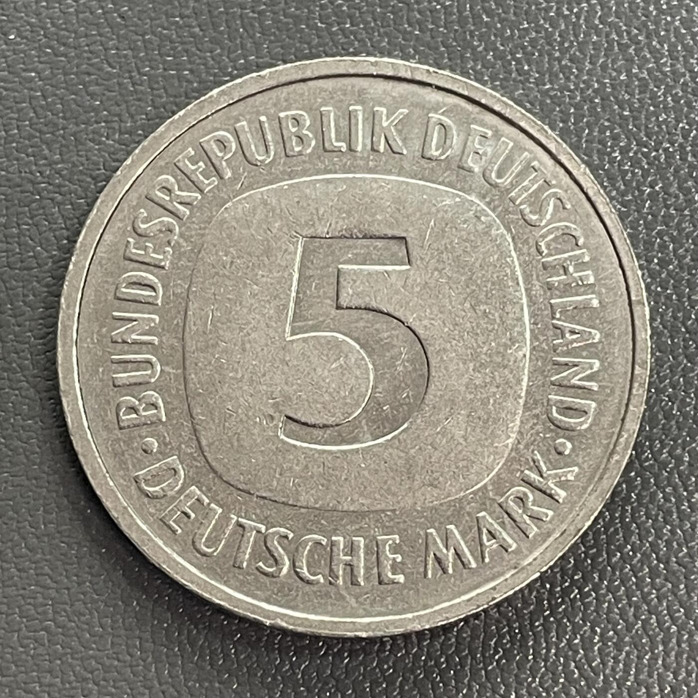 回流0328  德国1993年统一后5马克