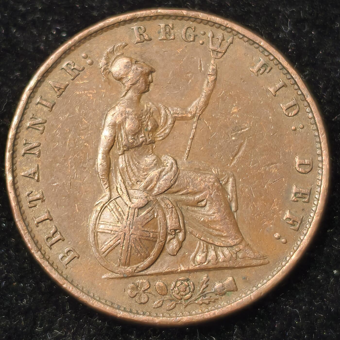 Krab外币市集Vol.28 英国1853年1/2便士