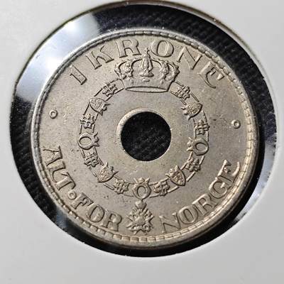 KK钱币收藏小铺  第409期 2月预留时间 周末发货 -  挪威1克朗