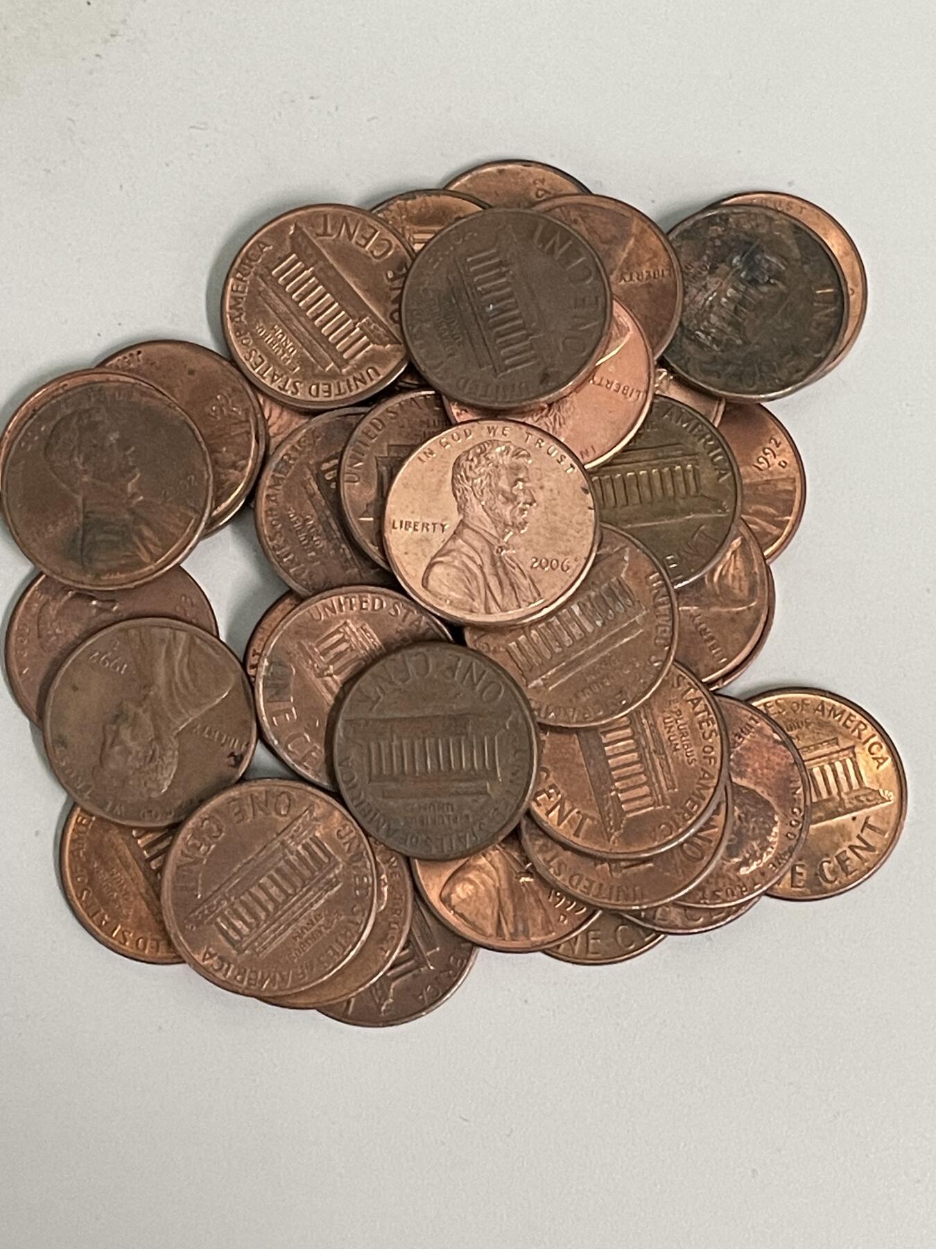 2026年第39场各国散币拍卖（总第189场） 美国1982-2008年林肯纪念堂1美分40枚