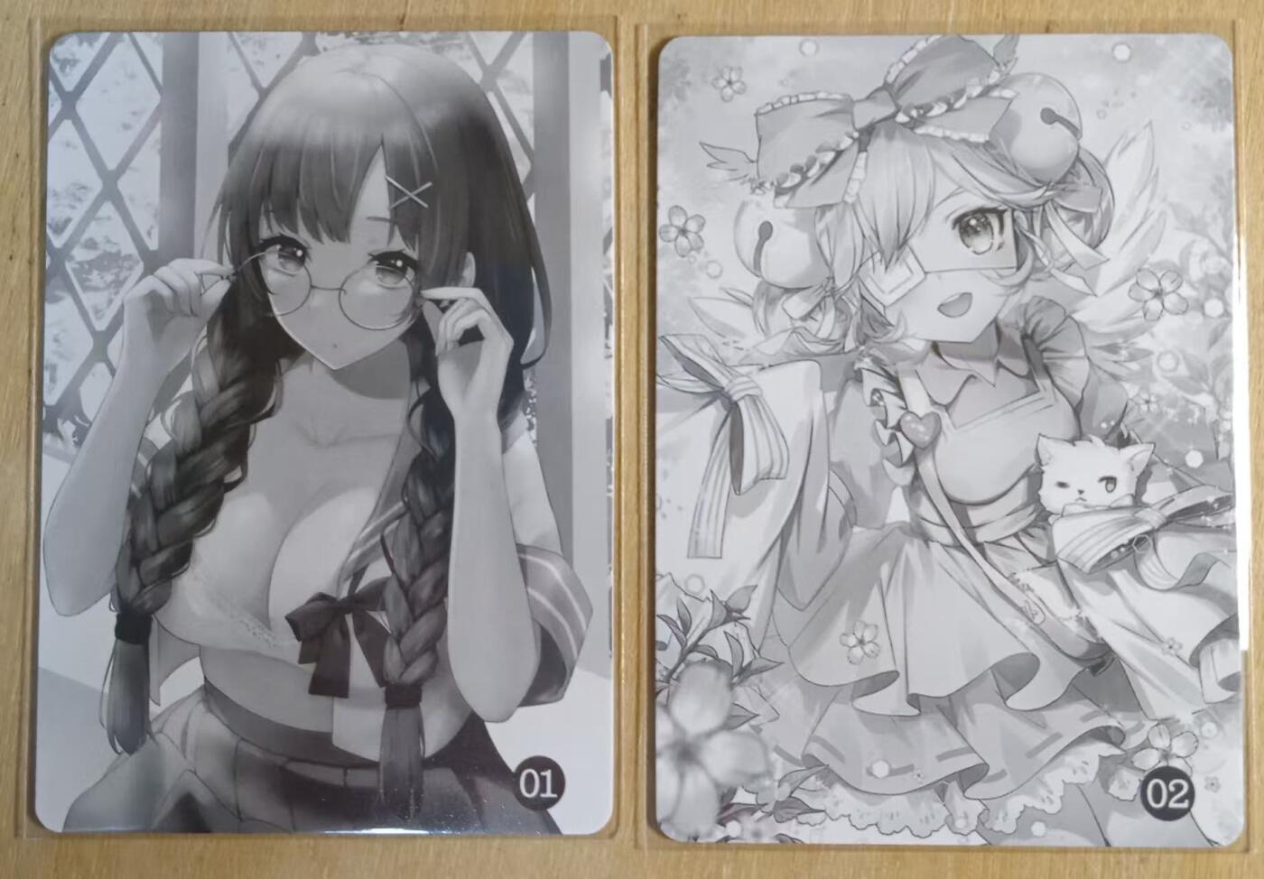 龙虎卡牌-八零场，奇点炸场！！（满200元包邮，无佣金，每周六结拍，欢迎送拍） 粗闪2张 阿黑卡牌 动漫美女