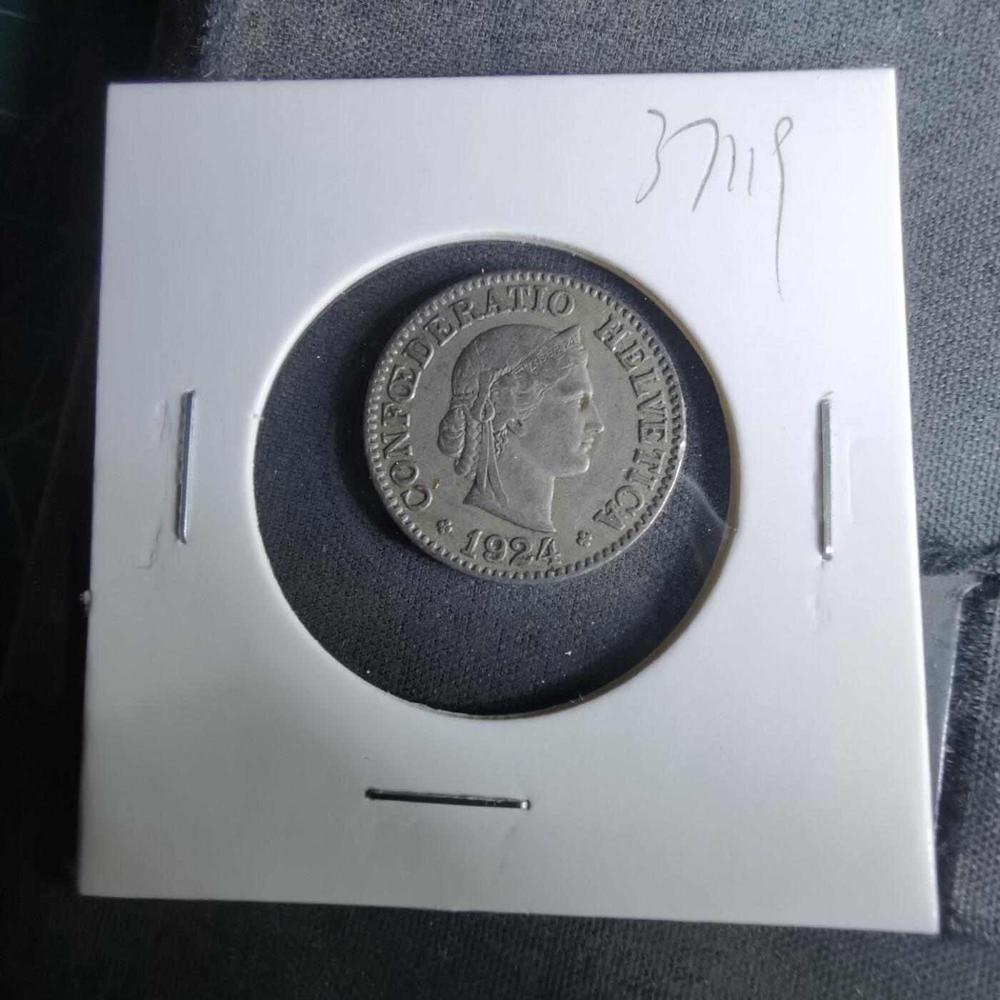 沼泽如烟--第1037场 瑞士1924年10生丁