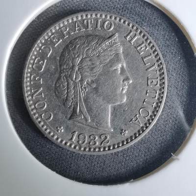 沼泽如烟--第1037场 - 瑞士1932年20生丁