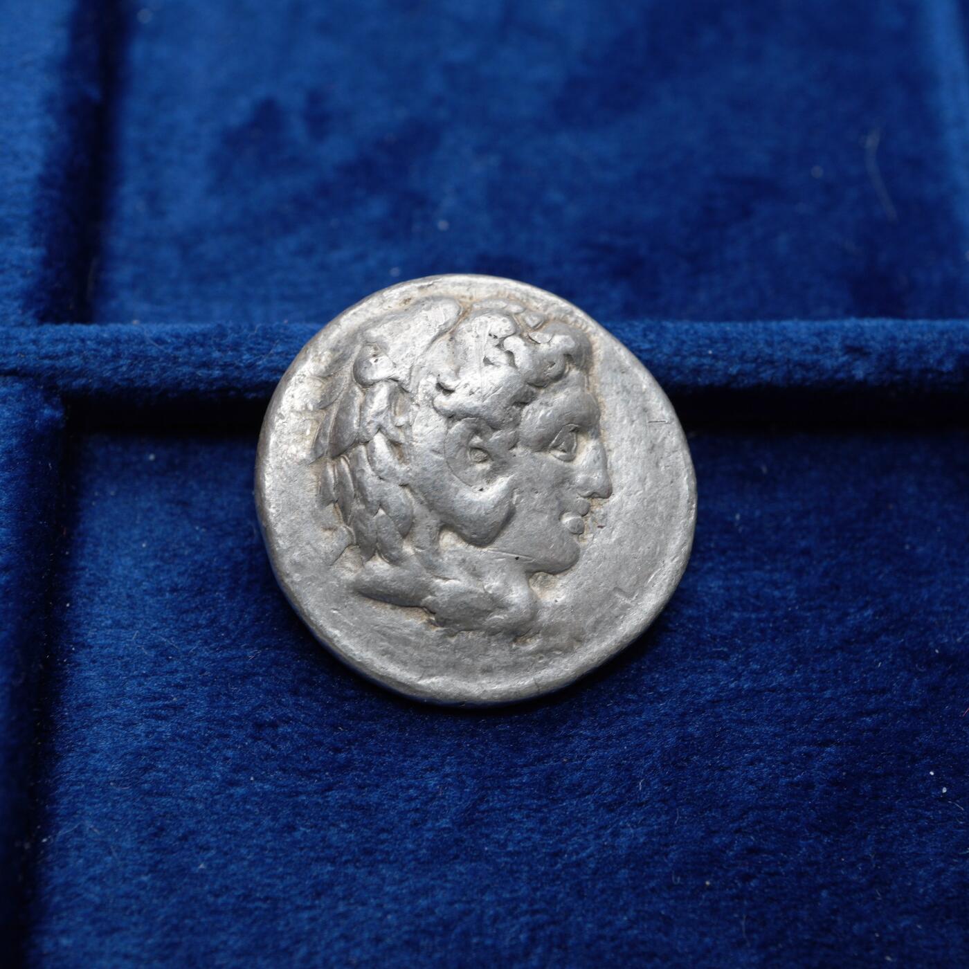 琋语集藏2026年04月欧洲古典打制币拍卖 古希腊马其顿王国大力神赫拉克勒斯4德银币