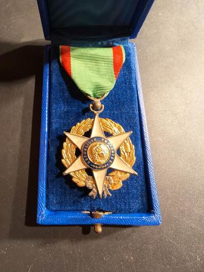 老王徽章第190期 - 法国骑士级农业功绩勋章    原盒