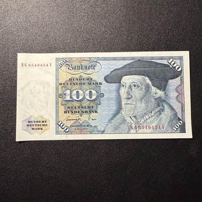 第16期 - 德国1977年 100马克 全新unc-