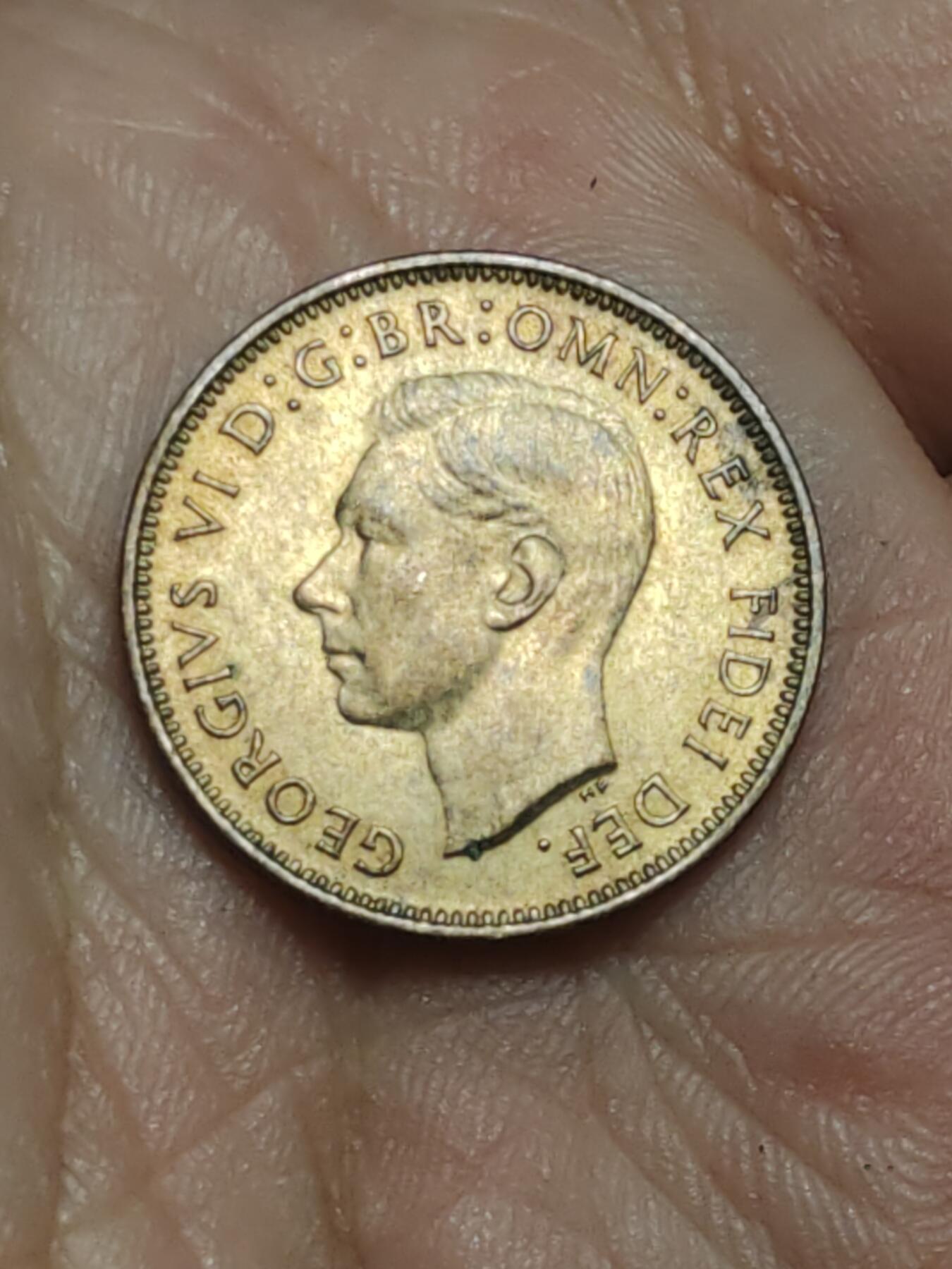 2026年第三十八场(总第二百零七场）外国好品散币场(免佣金) 英国🇬🇧1950年1法新(乔治六世第二版)