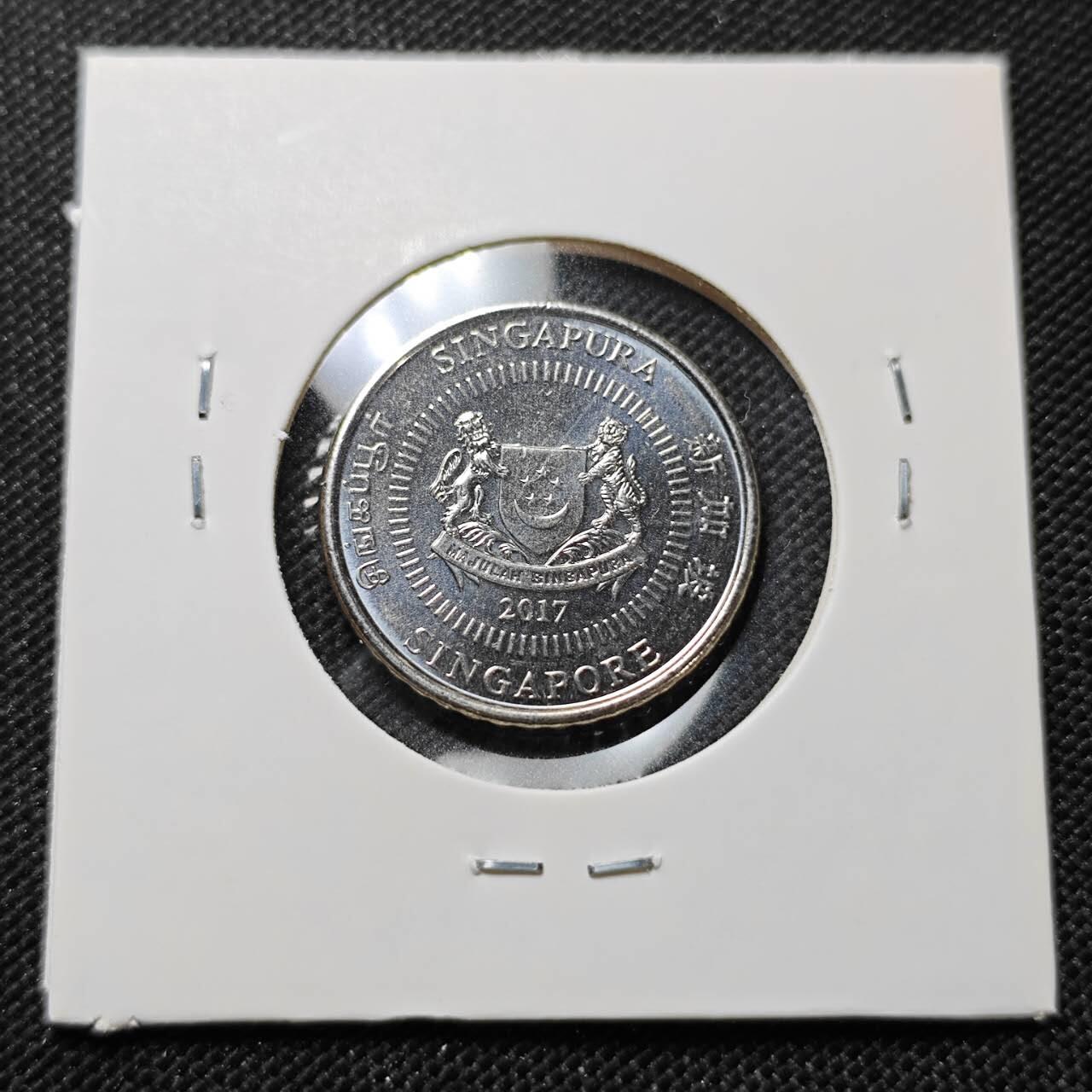 KK钱币收藏小铺  第410期 2月预留时间 周末发货  新加坡50分