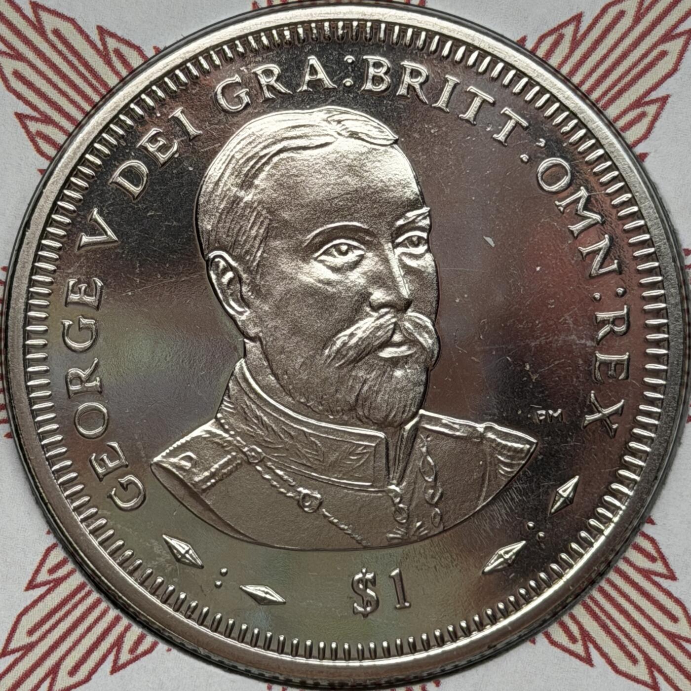 ＜星葵🌻钱币社＞第72期·东奔西走的硬币·3月31日发货 〈邮币封〉维尔京群岛2006年英国国王和王后·乔治五世1元克朗型纪念币