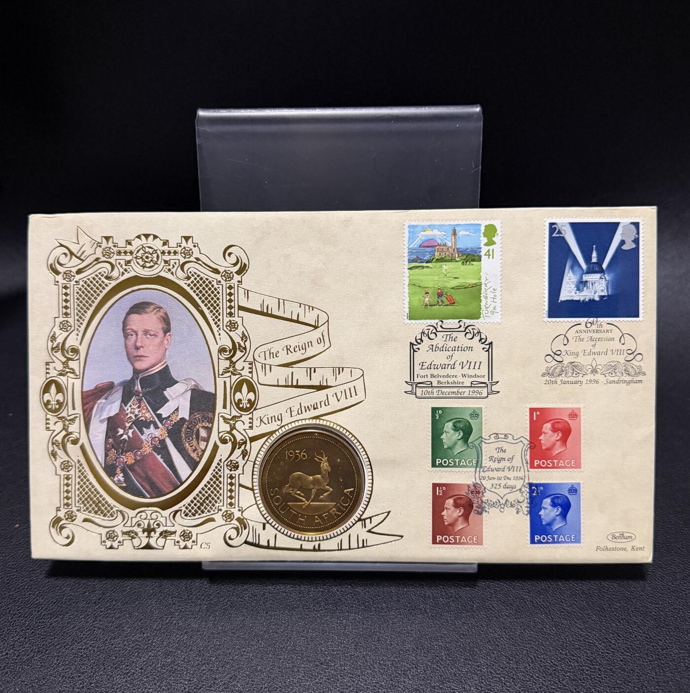 ＜星葵🌻钱币社＞第72期·东奔西走的硬币·3月31日发货 〈邮币封·后铸〉英国1936年爱德华八世南非克朗型收藏币