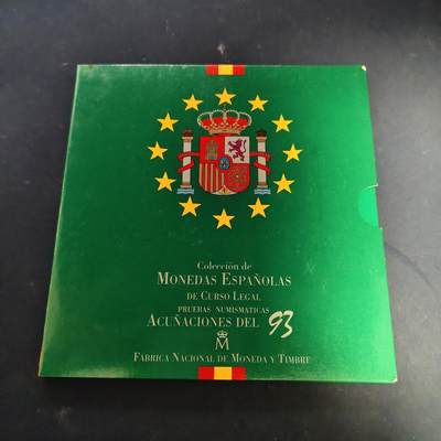 【全场包邮】纯粹捡漏拍517场 - 西班牙1993年官方封装套币（含6枚纪念币）-MS19