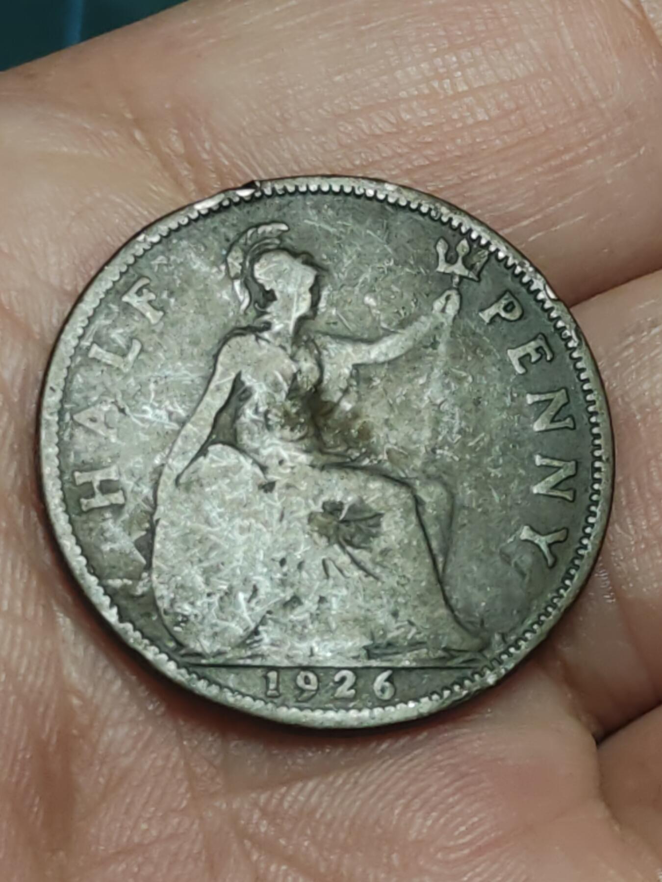 2026年第三十八场(总第二百零七场）外国好品散币场(免佣金) 英国🇬🇧1926年半便士(乔治五世第二版仅发行3年)