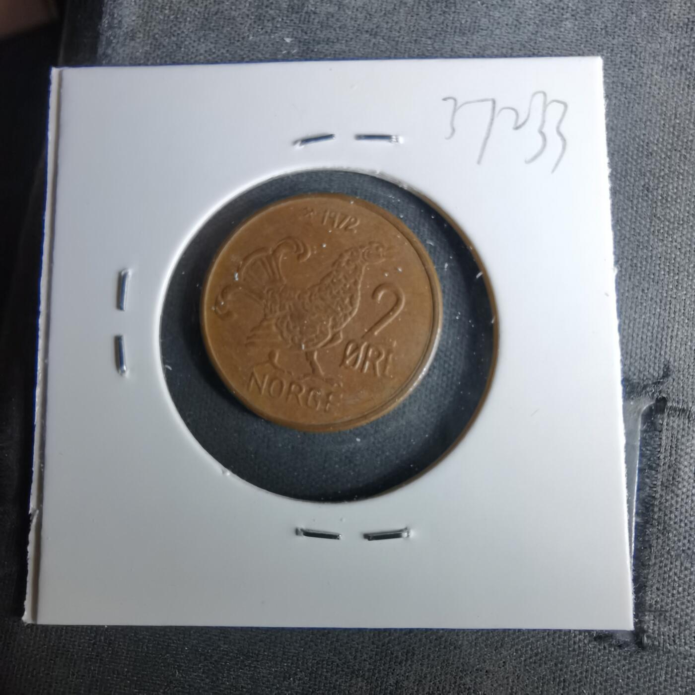 沼泽如烟--第1037场 挪威1972年2欧尔