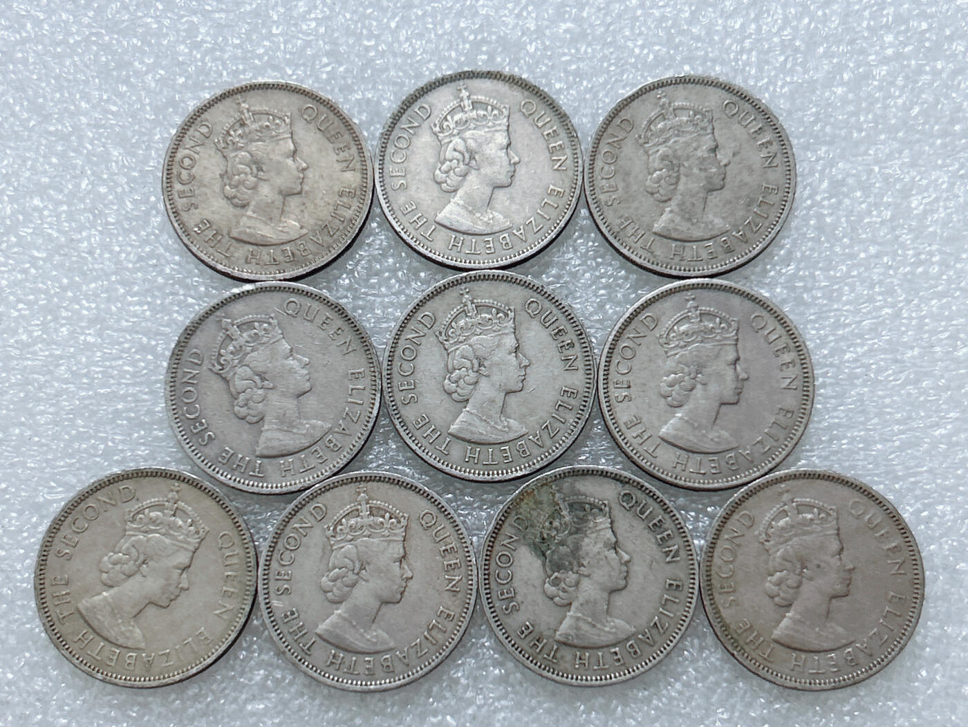 第一海外回流一元起拍收藏 散集专场  第308期 香港5毫白铜币 10枚